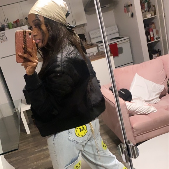 Boohoo Smiley Face Jeans LAST CHANCE, DISCONTINUED - Picture 3 of 4